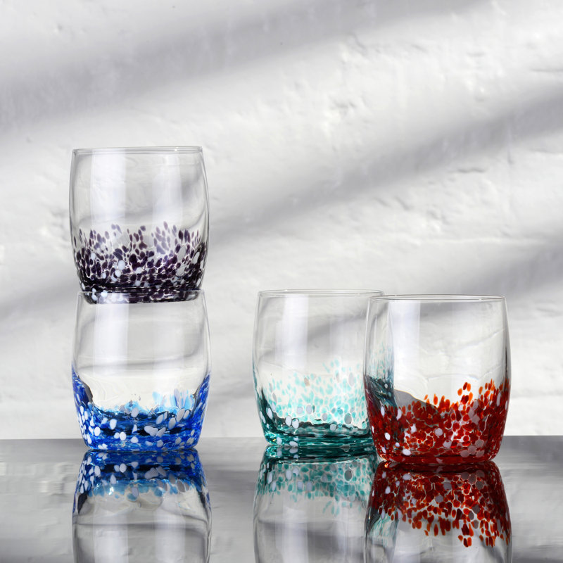 Speckle 11.75oz. Glass Drinking Glass Glassware Set