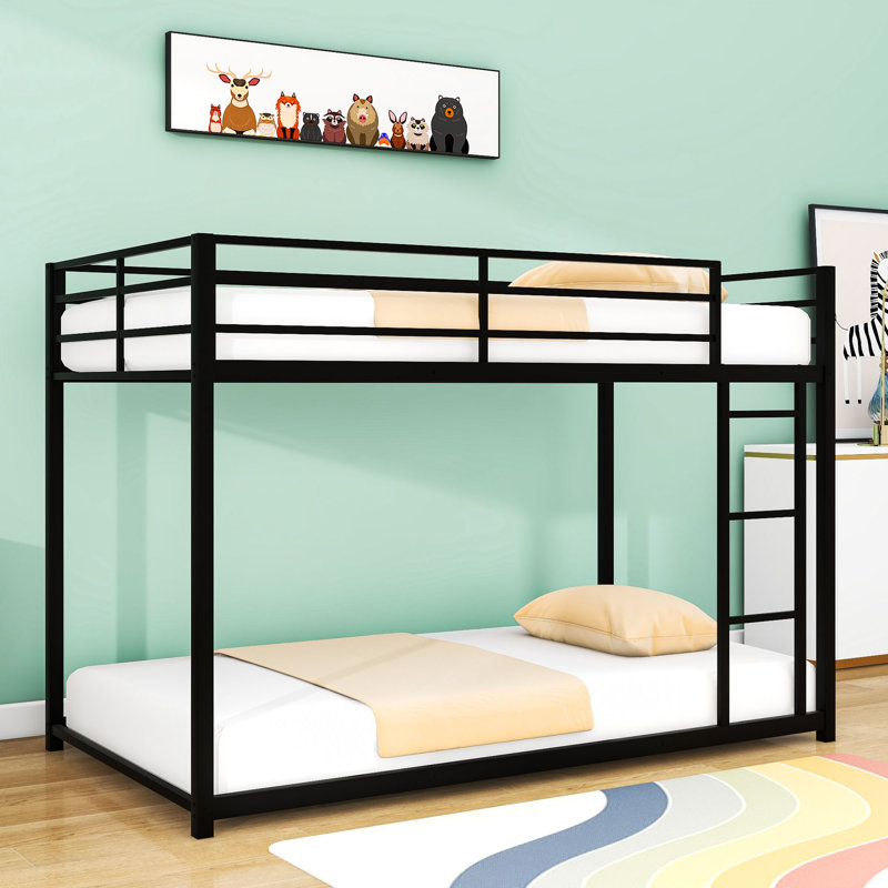 Eastmont Kids Twin Over Twin Bunk Bed, Black