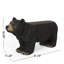 Banc Mgo Bear, banc d'extérieur en béton, banc d'extérieur, noir mat + noir