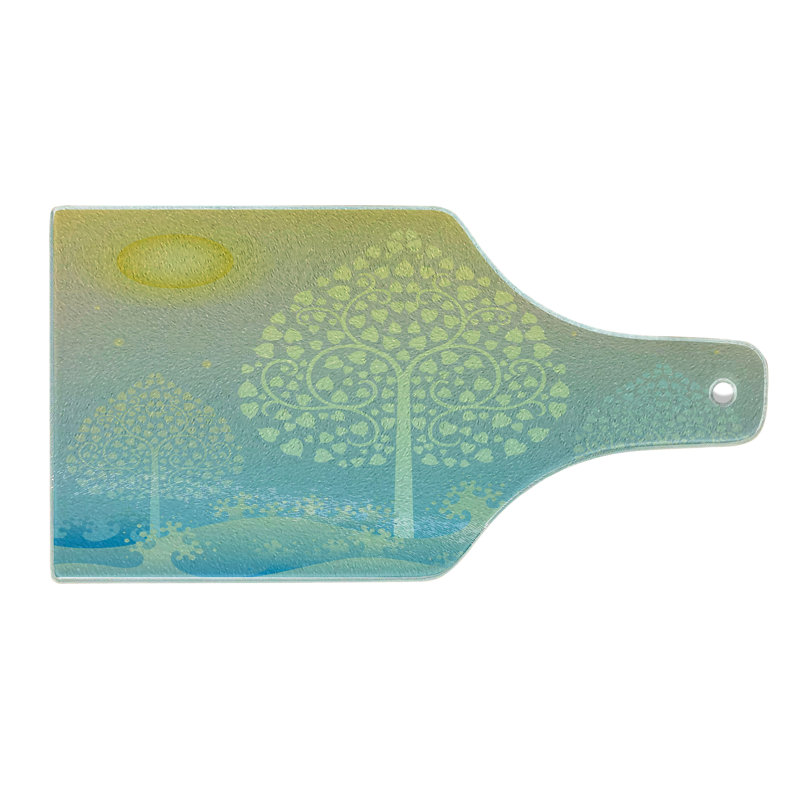 Planche à découper en verre trempé Ambesonne