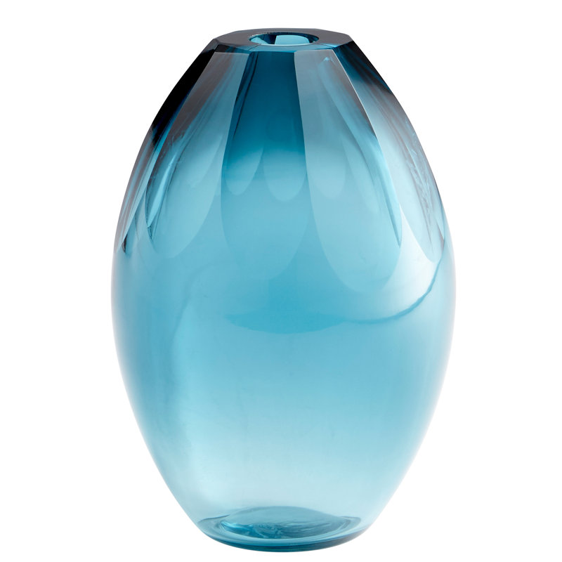 Cressida Glass Table Vase, 8.5" H x 6.5" W x 6.5" D