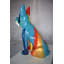 Grand chien danois Gumbranch Graffiti en résine Dimensions: 20 po x 11 po x H 28 po