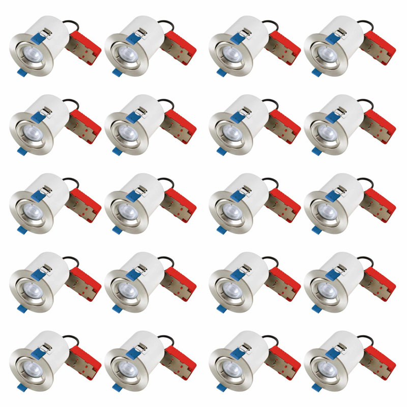 Daylen 9.6cm Recessed Lighting Kit, Satin Chrome