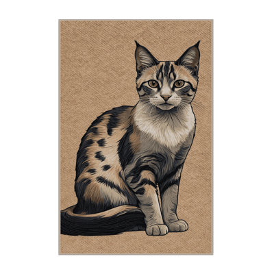Washable Tonkinese Shorthair Cats Area Rug