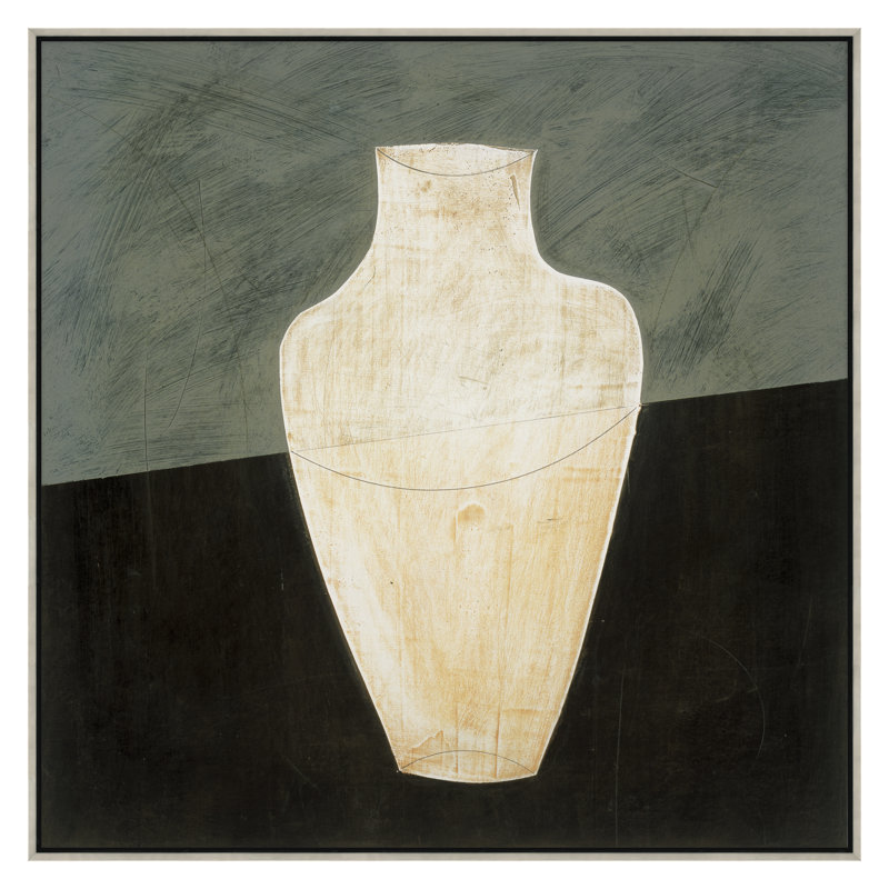 Vase I Print by JB Hall, 50" H x 50" W, Silver Framed