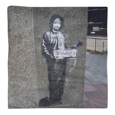 Banksy Graffiti No Pattern Square Napkin