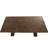Zigler Mango Wood Brown Dining Table with Parquet Inlay