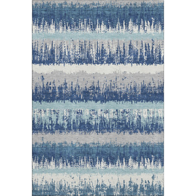 Premium Machine Washable Jahnke AMF1013 Stripes Rug