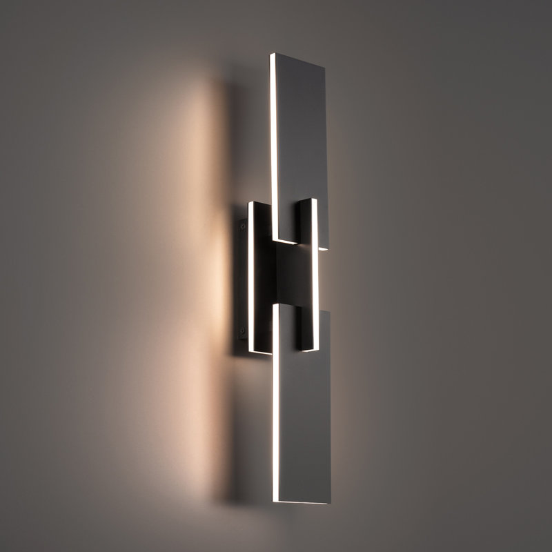 Amari 1 - Light LED Flush Mounted Sconce, Black