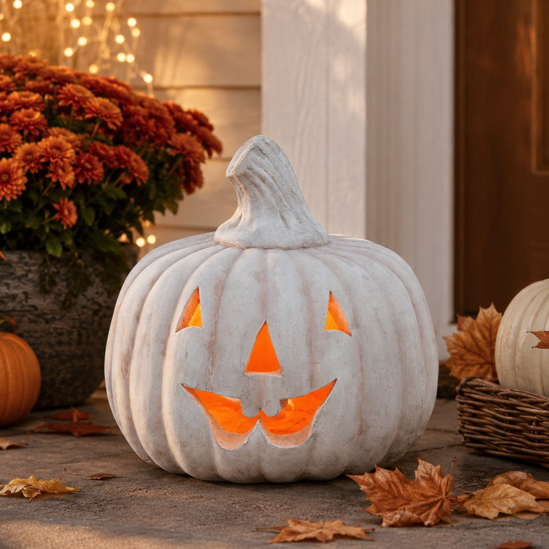 13 po Jack-o-Lantern - terre cuite antique