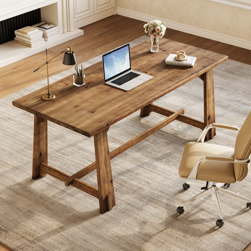 Solid Wood Computer Desk