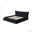 Upholstered Platform Bed with Special Shaped Velvet Headboard-118019933-118019935