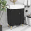 Ensemble de meuble-lavabo autoportant 21,6 po avec pieds en métal et rangement à droite-548727879