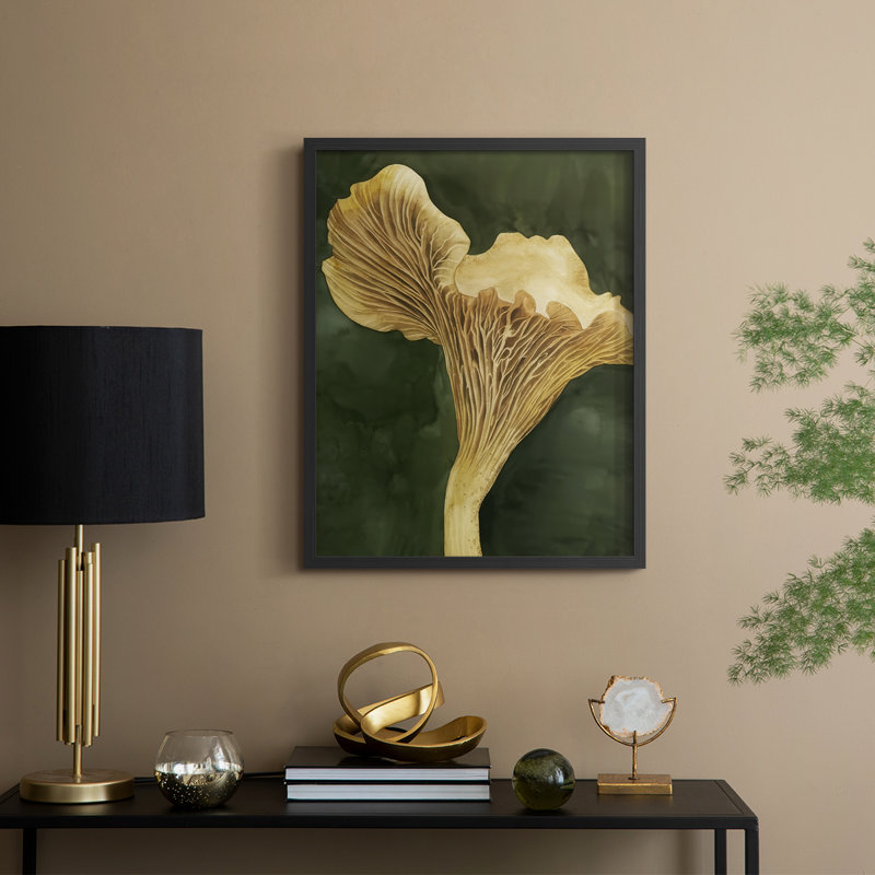 Chanterella II Framed Print - Solid Wood, Black, 11" H x 9" W