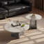 Ensemble de tables basses rondes en pierre de style italien-1970698020-1970698021
