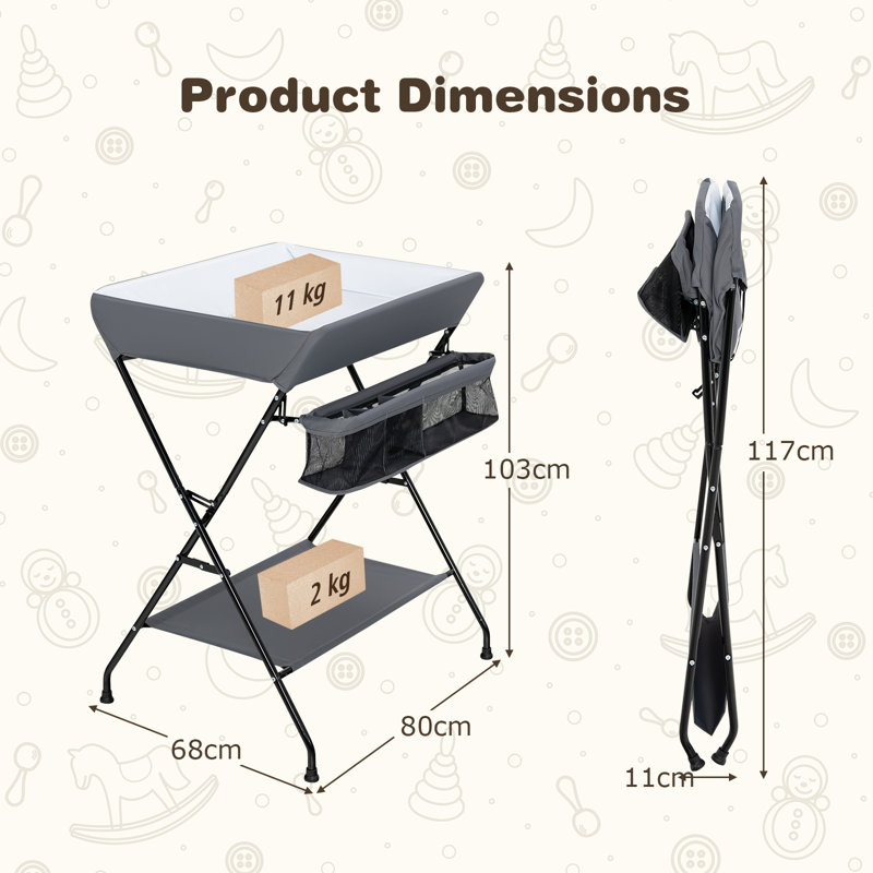 Chiver Change Table, Grey