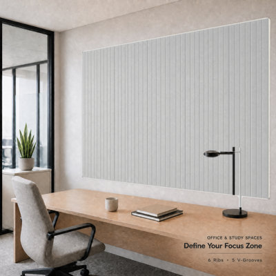 Acoustic Panels 12-Pack Soundproof Wall Panels 24"X12"X0.4" Decorative Sound Panels High Density Sound Dampening Panels 3D Slat Wall Panels for Walls and Ceilings