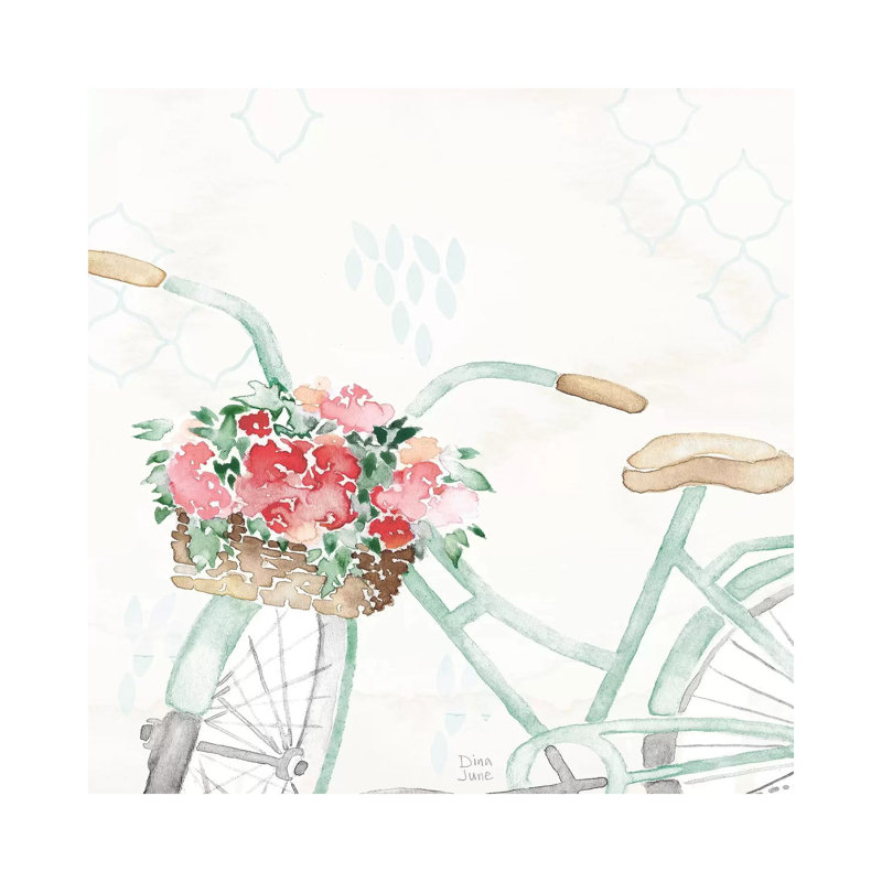 Summer Ride III by Dina June - Painting on Canvas, Wrapped Canvas, 45.72cm H x 45.72cm W x 3.81cm D