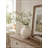 D8.1x9.8" Rustic White Terracotta Vase with Handles