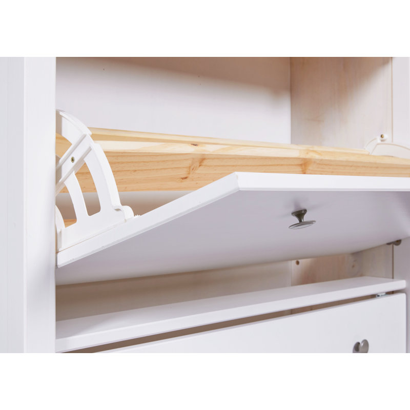 Cintron 8 Pair Solid Wood Shoe Storage Cabinet
