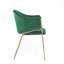 Chaise rembourrée en velours