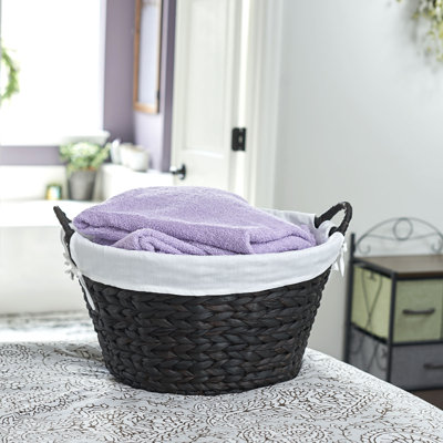 Panier à linge rond naturel