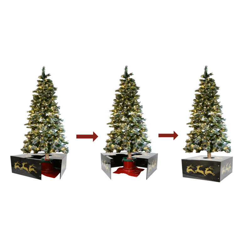 Solution d’entretien d’arbre de noël gold renne, H 9 po x l 16 po x P 16 po