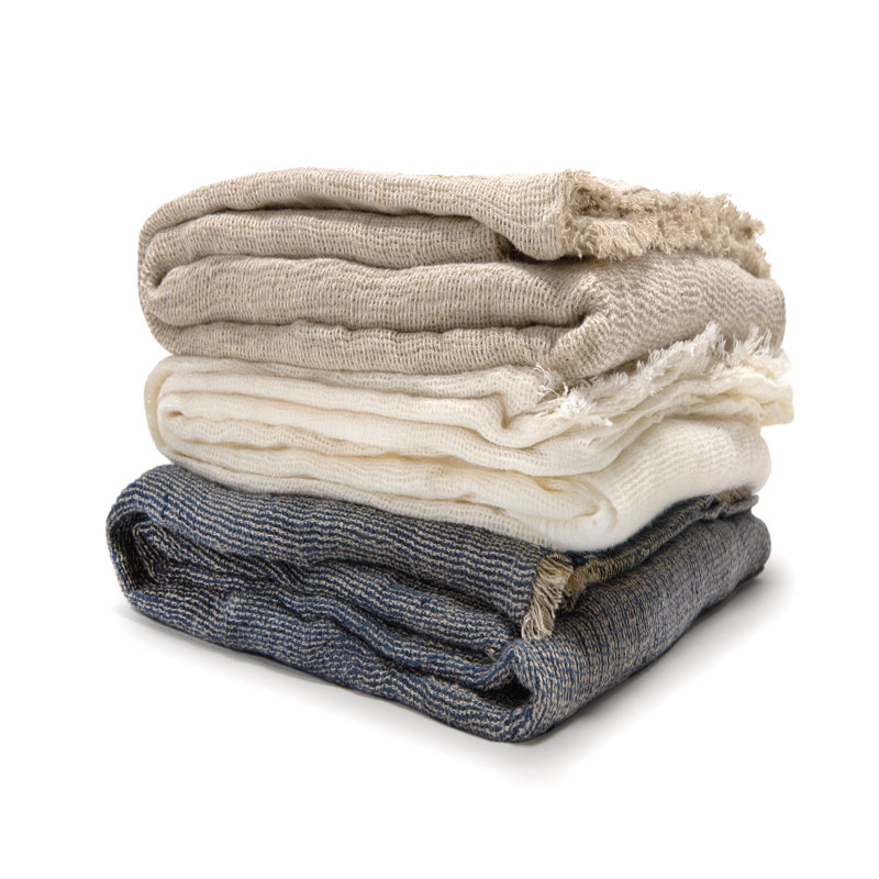 RIVER Throw Blanket, Navy