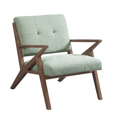 Méridienne en bois massif de style Mid-Century moderne, tissu, l 30 po x l 33,5 po x H 32,5 po, chaise longue à poids limité de 300 lb, base, H 32,5 po x P 30 po, capacité