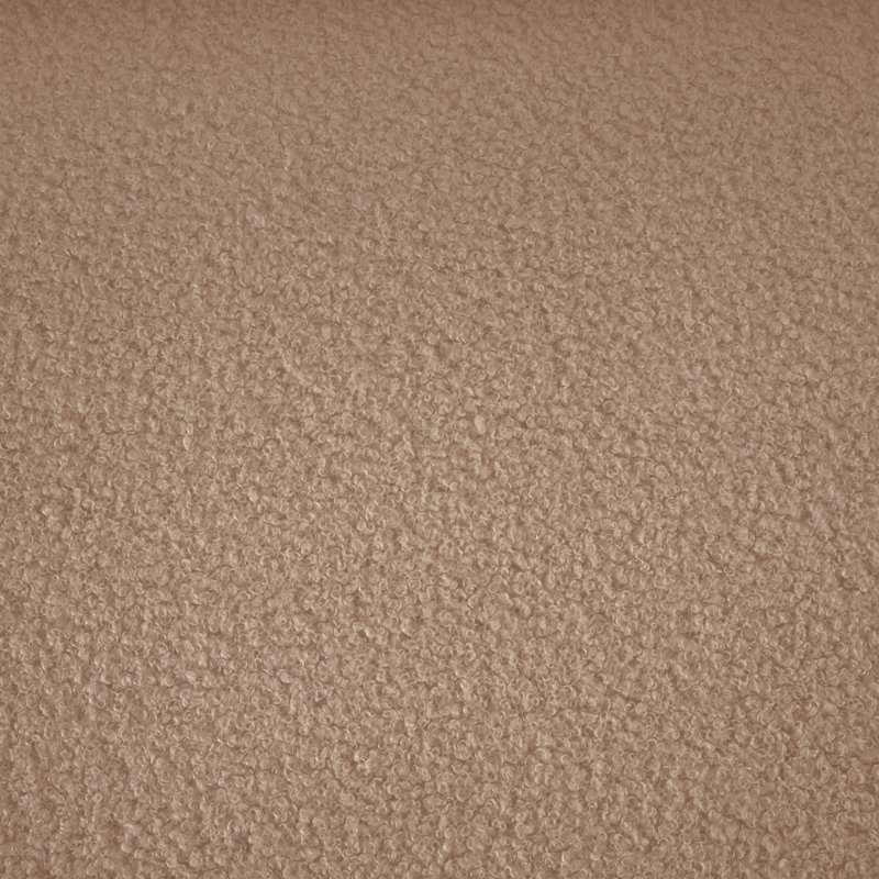 Causeuse Redwan, Tissu beige en fausse peau de mouton