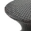 Table d'appoint d'extérieur en osier brun de 16 pouces Hourgla