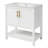 30-Inch  Bathroom Vanity With Ceramic Sink And Versatile Storage - Ideal For Small Bathrooms-54146731