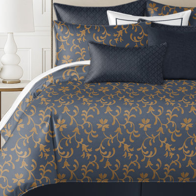 Venetian Navy Coverlet Set Twin