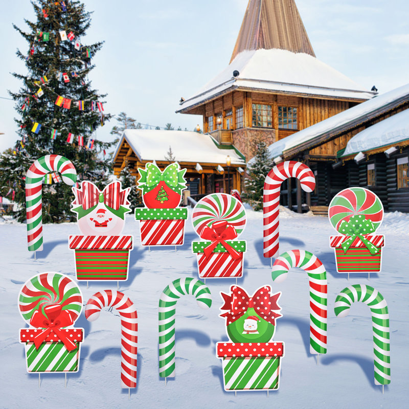 Piquet de jardin Christmas Candy Cane