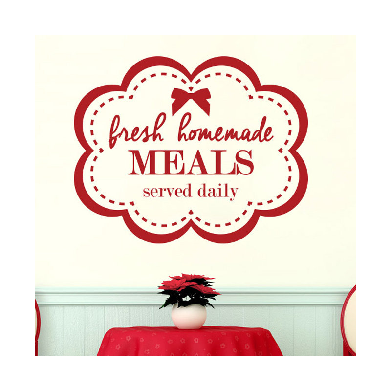 Wall Decal, Dark Red, Large