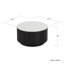 Table basse ronde en marbre blanc Bensinger