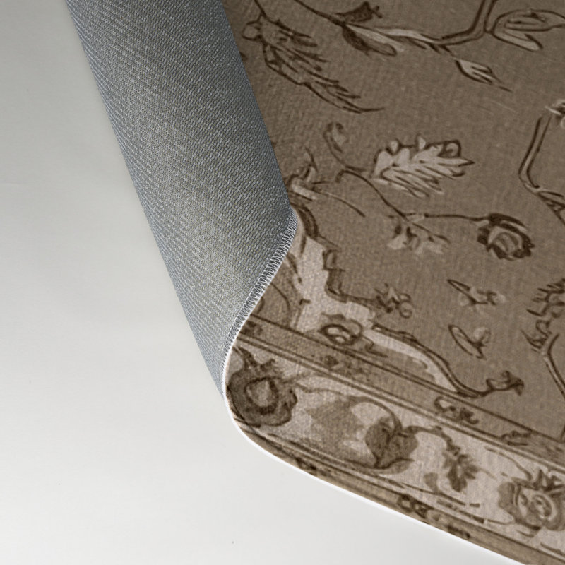 Tapis gris d'intérieur et d'extérieur Tabriz, Rectangle 9 pi x 12 pi
