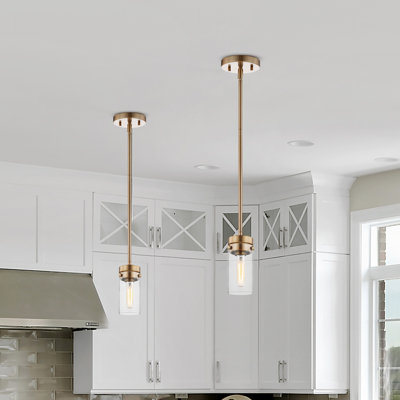 Isamar 1-Light Dimmable Steel Single Pendant