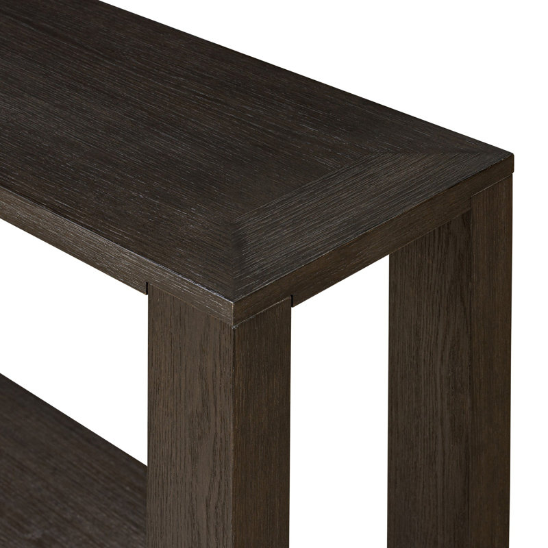 Thomas Console Table-Dark Anthracite Oak Veneer, Dark Anthracite Oak