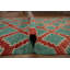 Modern Green Kilim Runner Rug 3x10 to Enhance Any Space