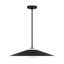 Luminaire suspendu de cuisine 1 lumière Astra avec abat-jour nickel brossé-112699633