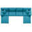 Modway Copper Grove Hrazdan Down-filled 6-piece Sectional Sofa Set-2138140152
