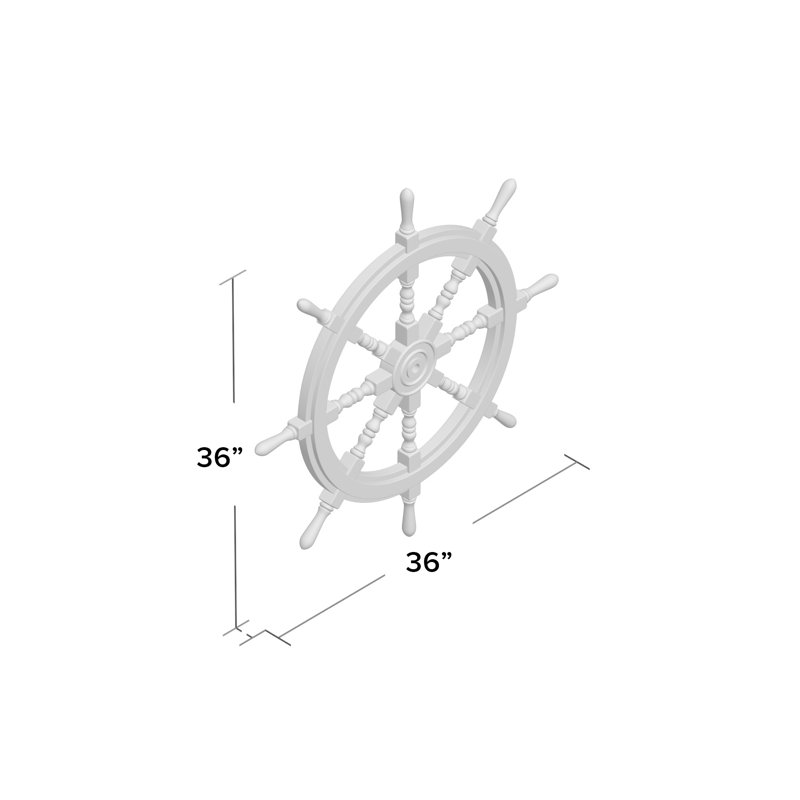 Décoration murale volant navire, H 36 po x l 36 po x p 2 po