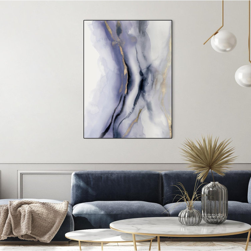 «Blue Waters I» par Isabelle Z - reproduction encadrée sur toile, H 40 po x l 30 po