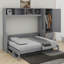 Grand lit escamotable mural avec tiroirs et garde-robe-1533358035