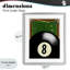 «Billiard Table & Balls», reproduction encadrée sous verre, design par Jennifer Stith-241452993-241452997