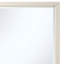 Miroir carré transitionnel blanc Aatythod, 95 cm x 95 cm, encadré de bois