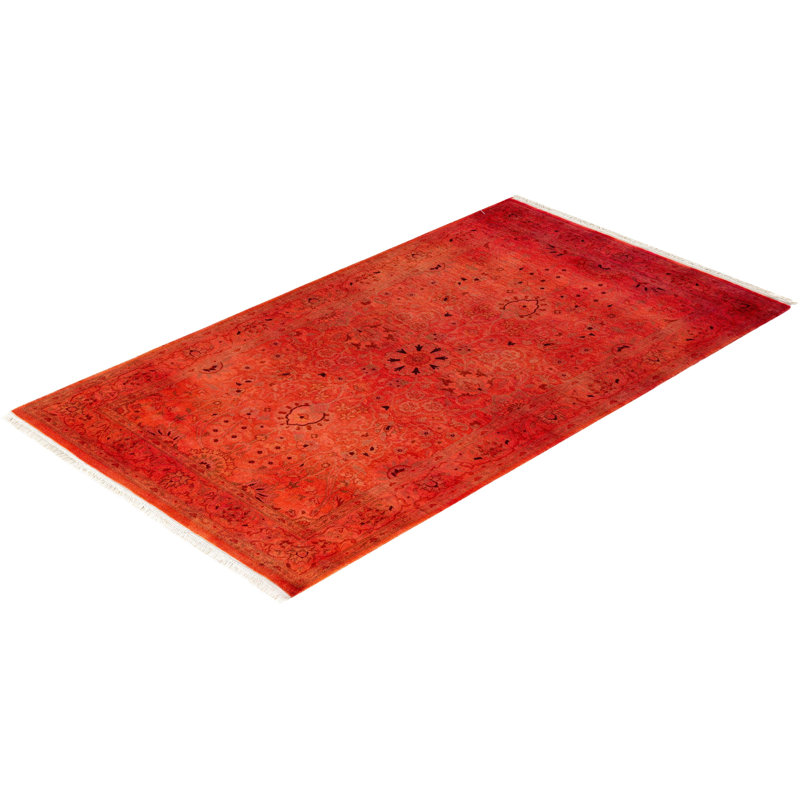 Dametrice One-of-a-Kind 3' 2" x 5' 5" Hand Knotted Area Rug