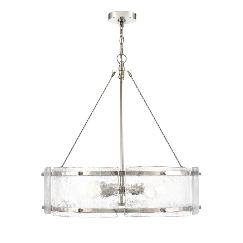 Lustre 5 lumières Bennetti, Nickel poli