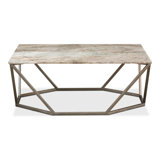 Trapezoid Solid Wood Coffee Table